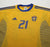2002/03 IBRAHIMOVIC #21 Sweden Vintage adidas WC 02 Home Football Shirt (XL)