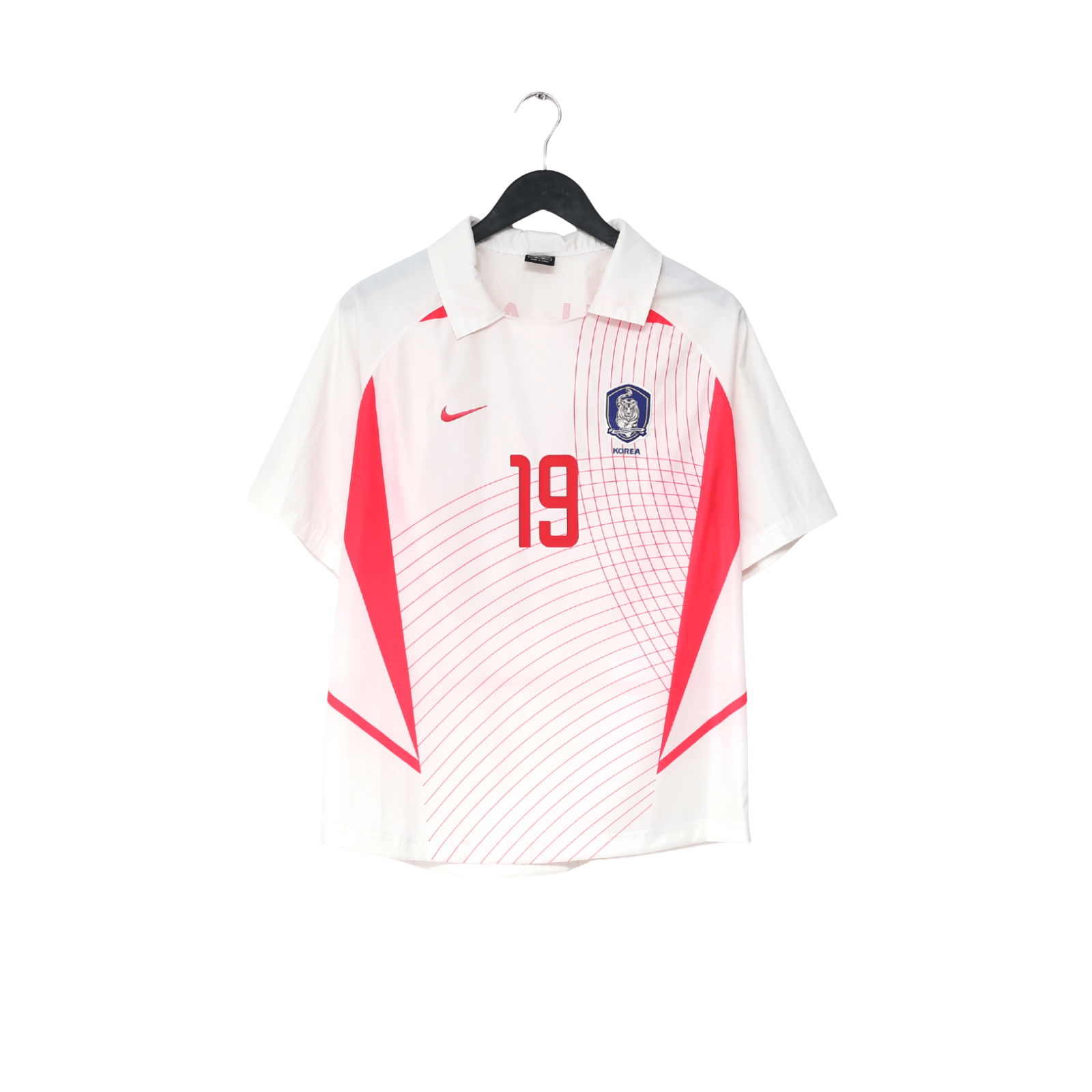 2002/03 J.H.AHN #19 South Korea Vintage Nike Away Football Shirt (M) WC 2002