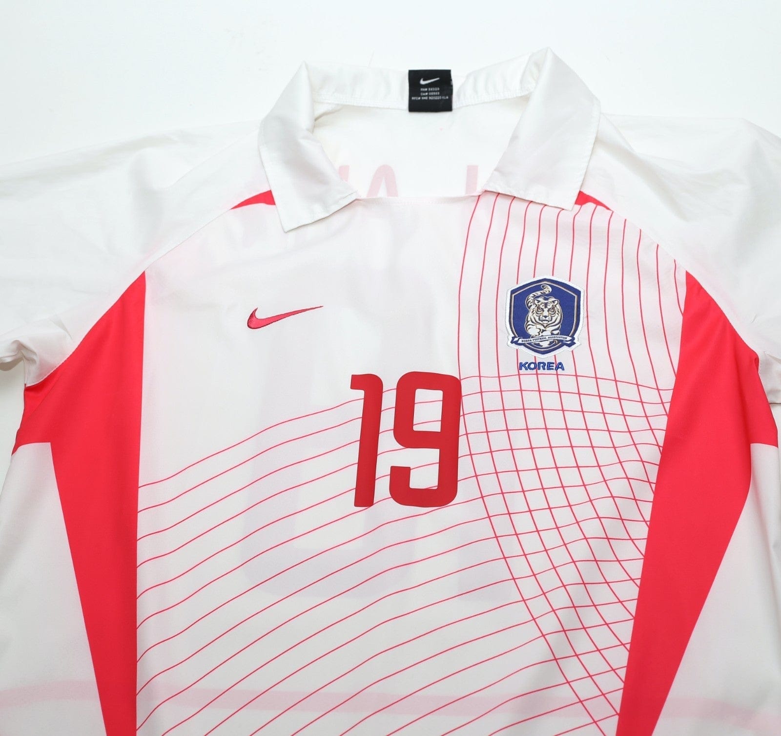 2002/03 J.H.AHN #19 South Korea Vintage Nike Away Football Shirt (M) WC 2002