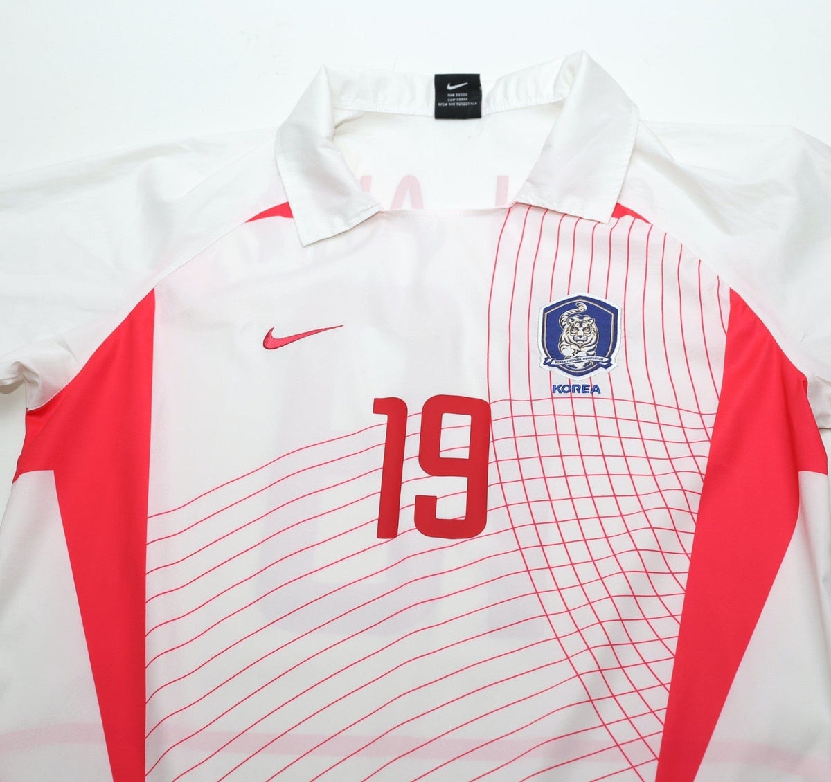 2002/03 J.H.AHN #19 South Korea Vintage Nike Away Football Shirt (M) WC 2002