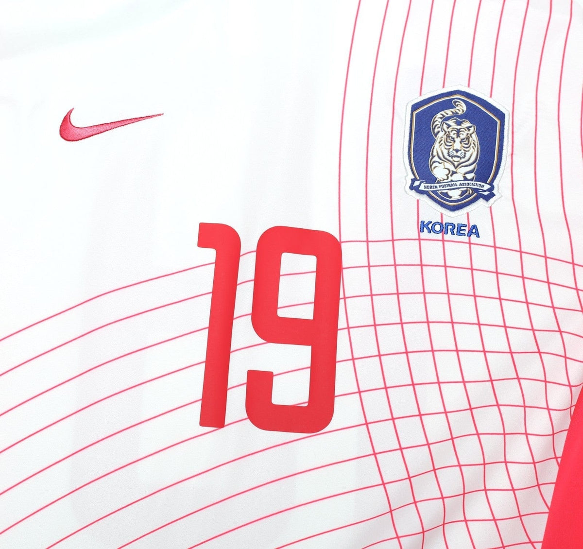 2002/03 J.H.AHN #19 South Korea Vintage Nike Away Football Shirt (M) WC 2002