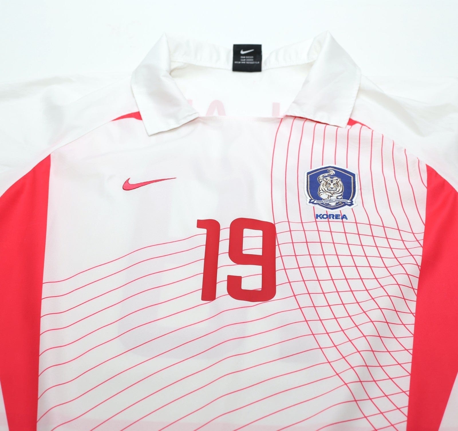 2002/03 J.H.AHN #19 South Korea Vintage Nike Away Football Shirt (M) WC 2002