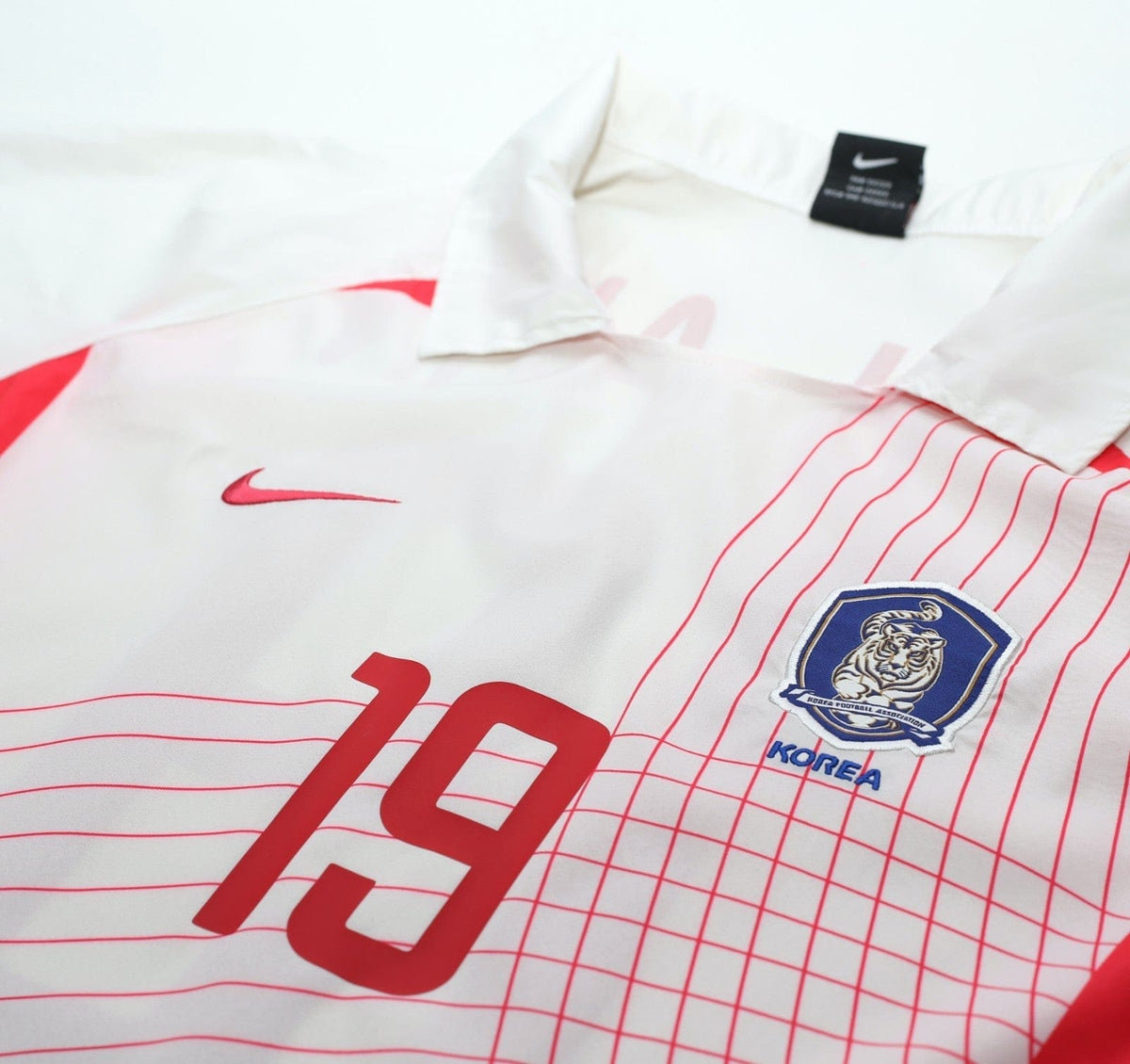 2002/03 J.H.AHN #19 South Korea Vintage Nike Away Football Shirt (M) WC 2002