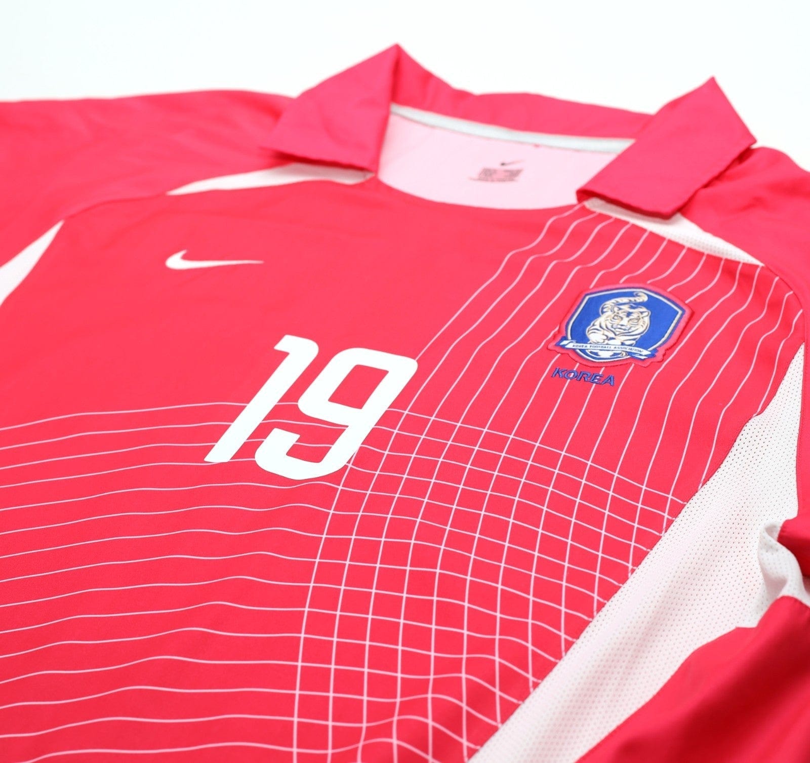 2002/03 J.H.AHN #19 South Korea Vintage Nike Home Football Shirt (XL) WC 2002