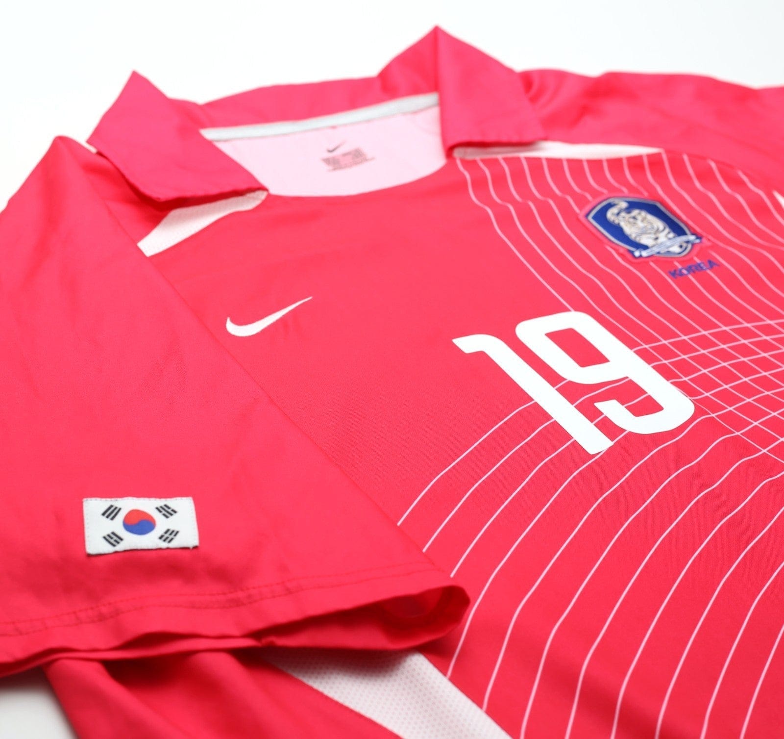 2002/03 J.H.AHN #19 South Korea Vintage Nike Home Football Shirt (XL) WC 2002