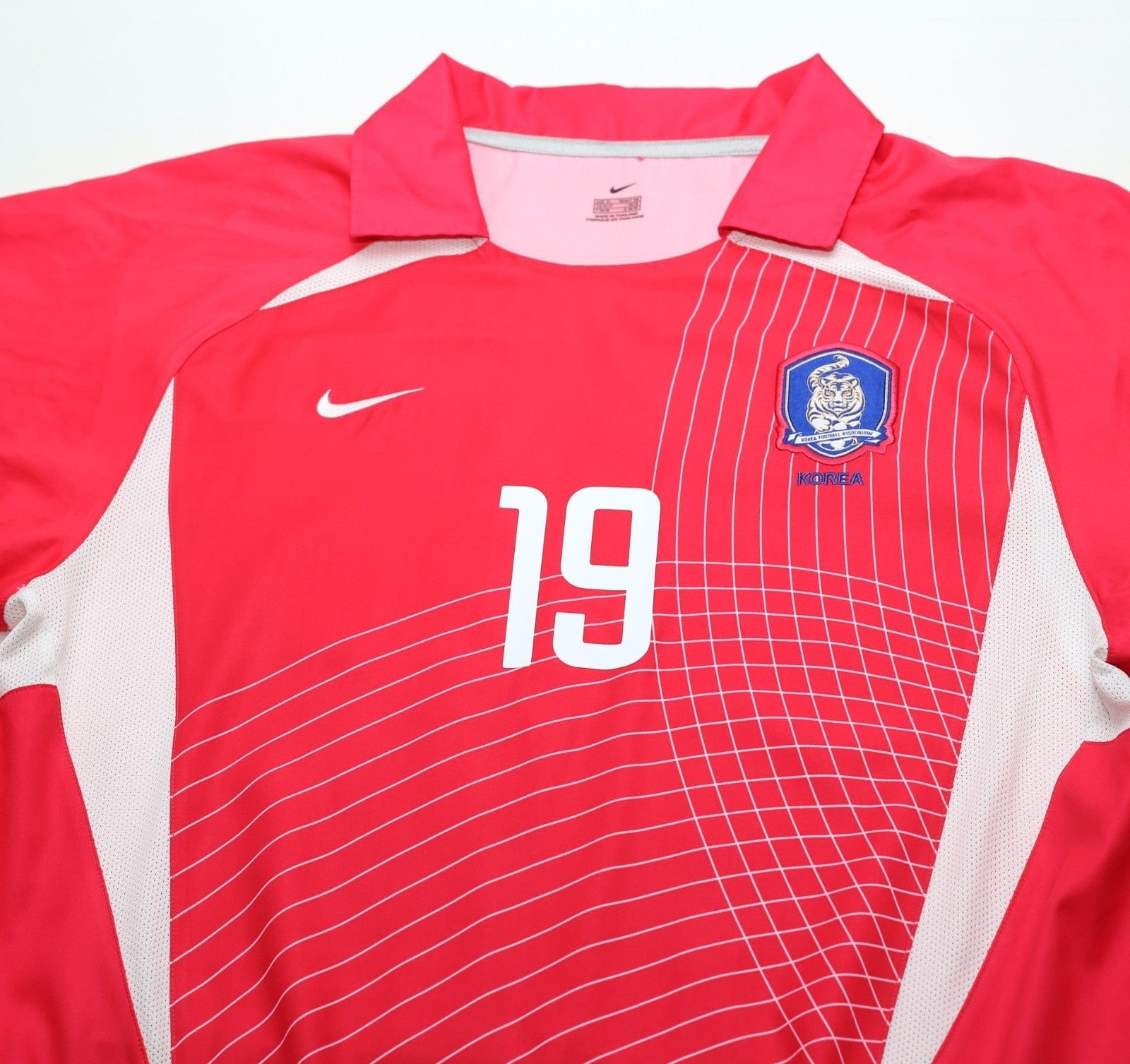 2002/03 J.H.AHN #19 South Korea Vintage Nike Home Football Shirt (XL) WC 2002
