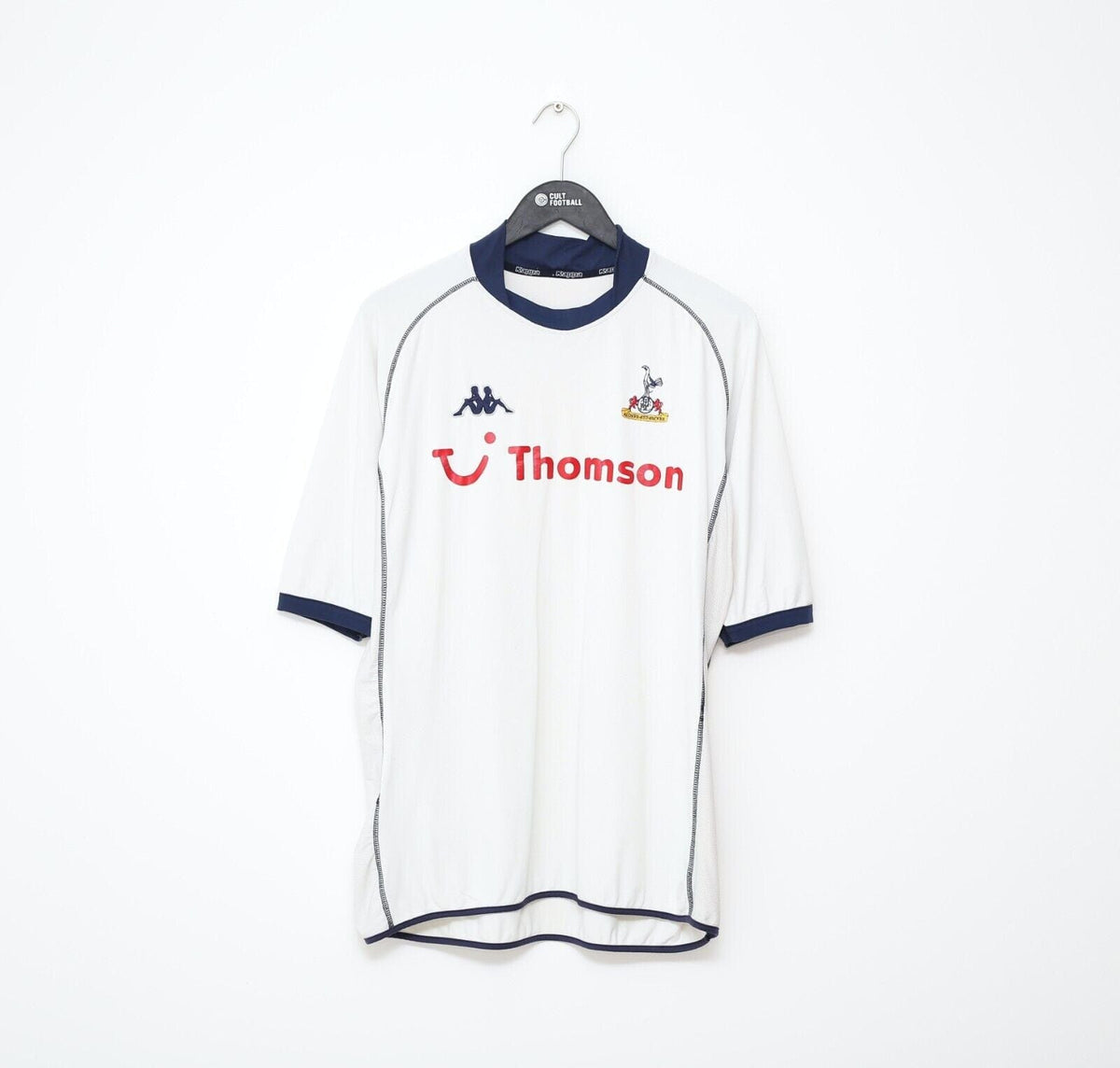 2002/03 KANOUTE #9 Tottenham Hotspur Vintage Kappa Home Football Shirt (L/XL)
