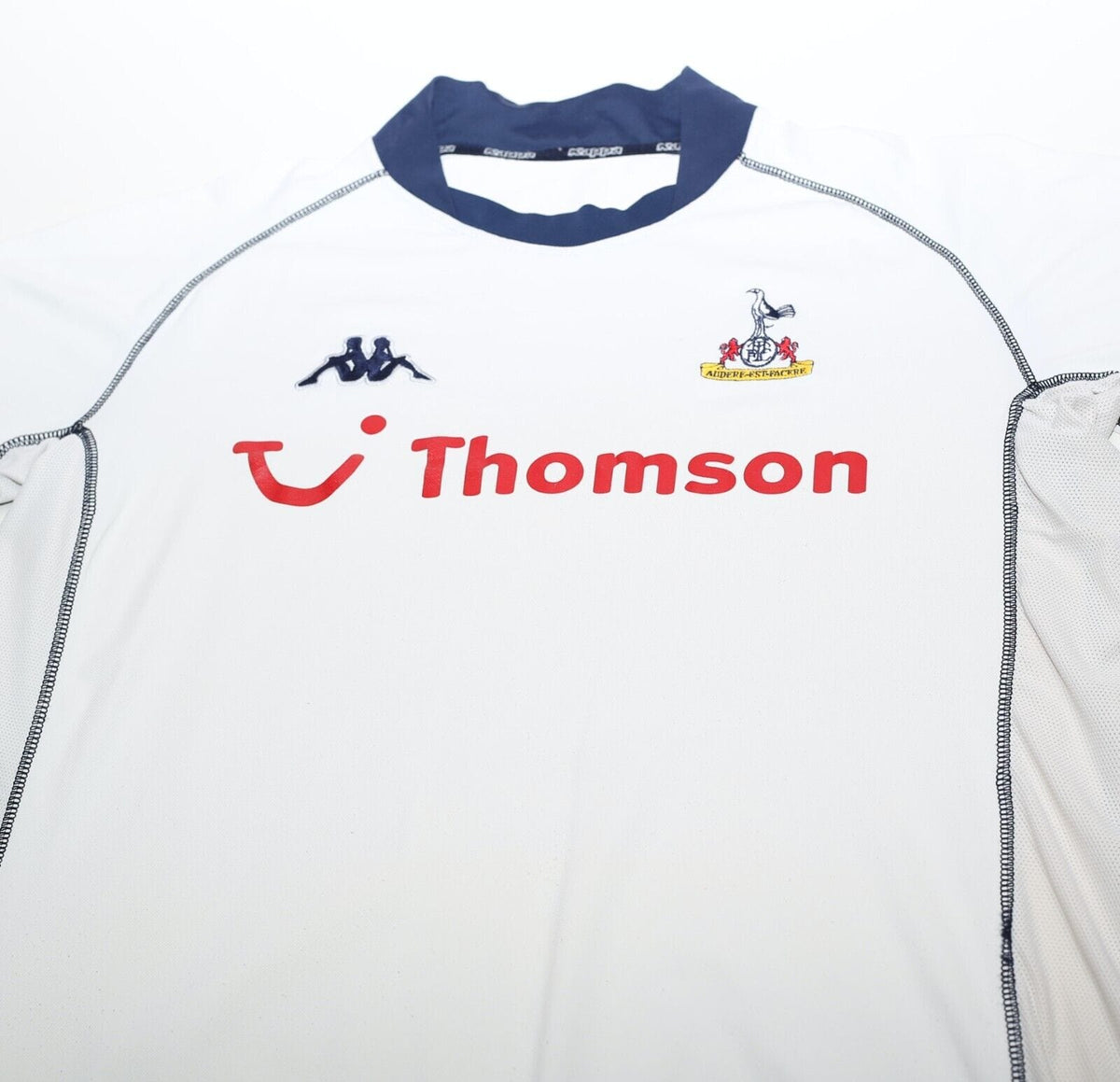 2002/03 KANOUTE #9 Tottenham Hotspur Vintage Kappa Home Football Shirt (L/XL)