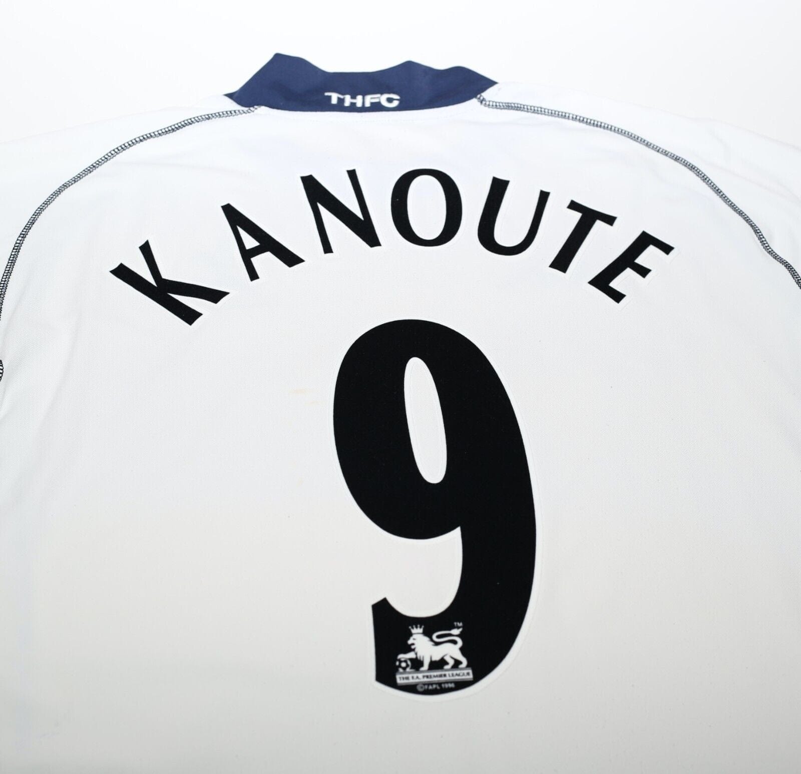 2002/03 KANOUTE #9 Tottenham Hotspur Vintage Kappa Home Football Shirt (L/XL)