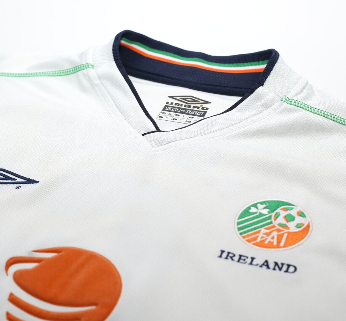 2002/03 KEANE #6 Ireland Vintage Umbro Away Football Shirt (XL)