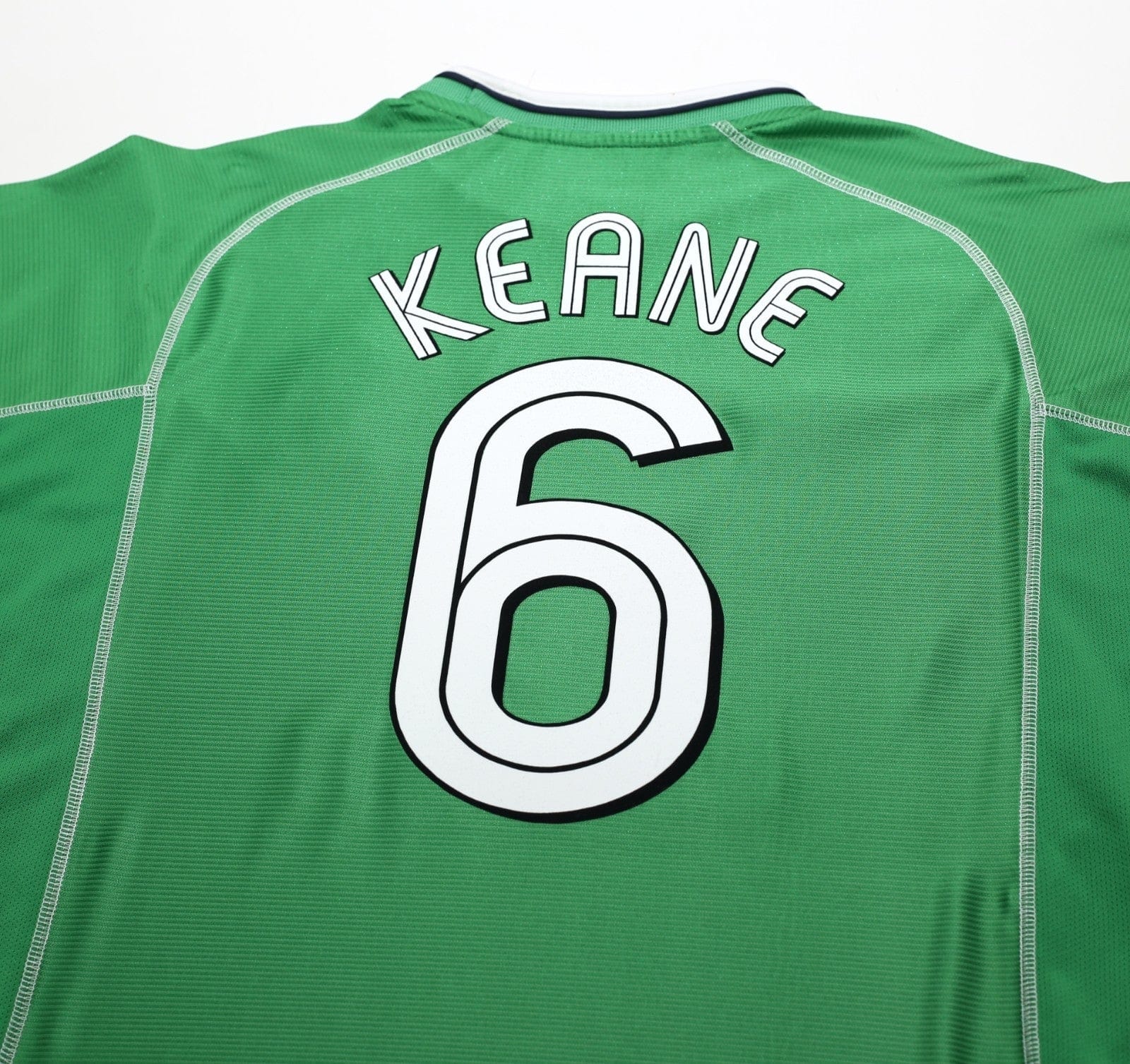 2002/03 KEANE #6 Ireland Vintage Umbro Home Football Shirt (L)