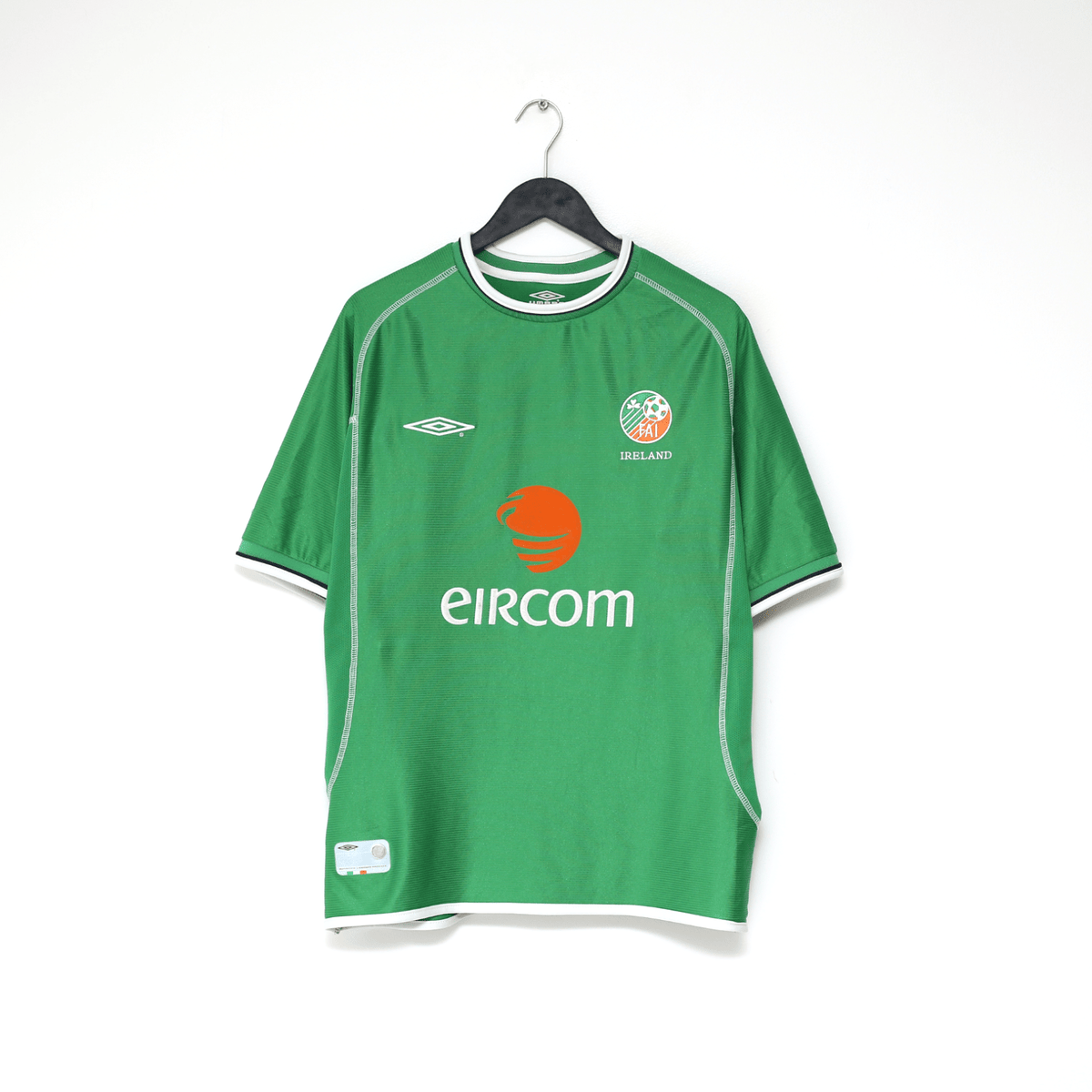 2002/03 KEANE #6 Ireland Vintage Umbro Home Football Shirt
