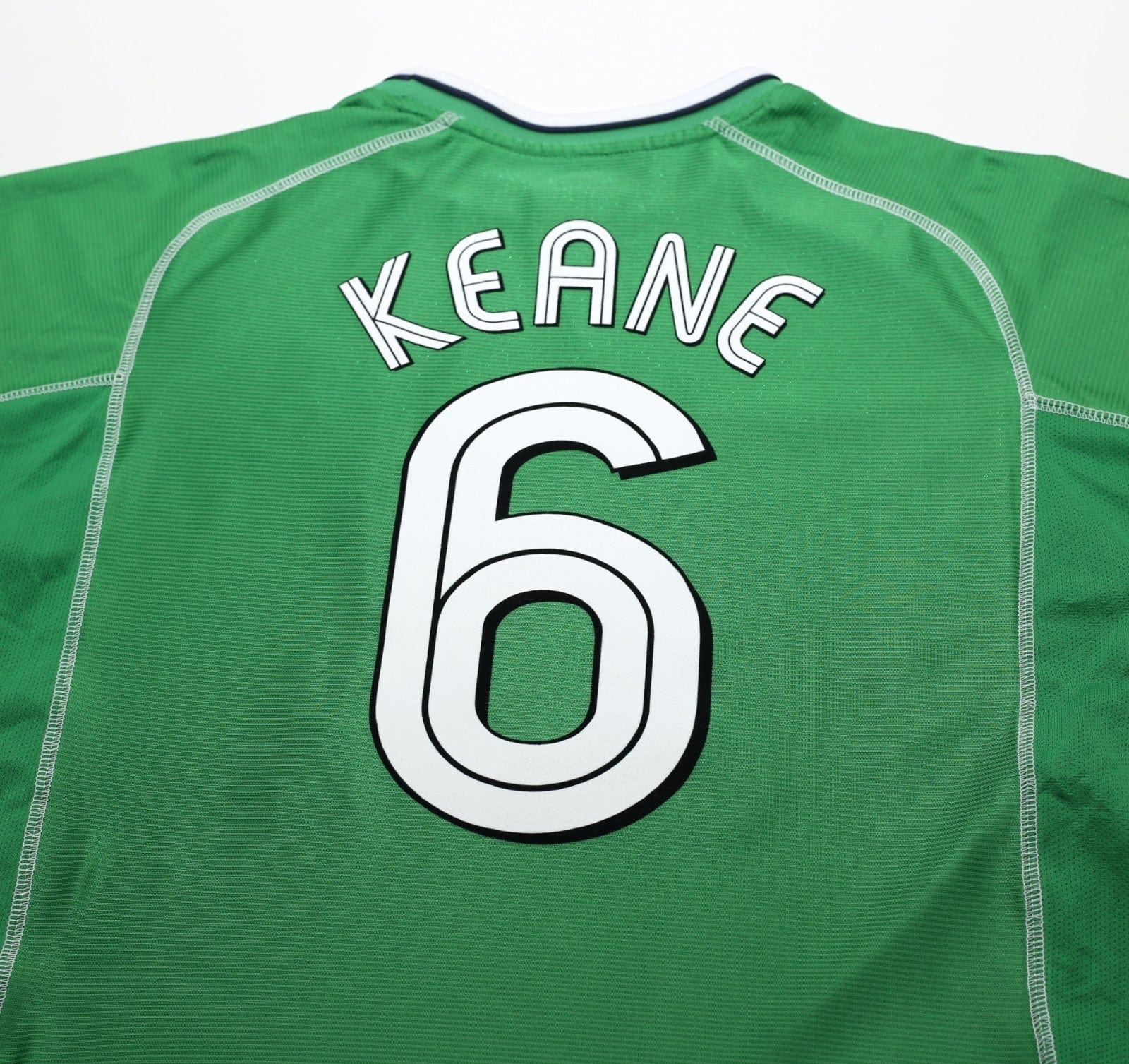2002/03 KEANE #6 Ireland Vintage Umbro Home Football Shirt (L)
