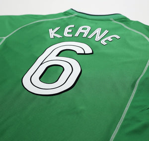 2002/03 KEANE #6 Ireland Vintage Umbro Home Football Shirt (XL)