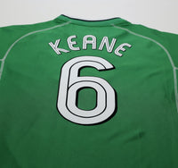 2002/03 KEANE #6 Ireland Vintage Umbro Home Football Shirt (XL)