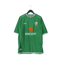 2002/03 Keane #6 Ireland Vintage Umbro Home Football Shirt (XL)