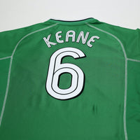 2002/03 Keane #6 Ireland Vintage Umbro Home Football Shirt (XL)