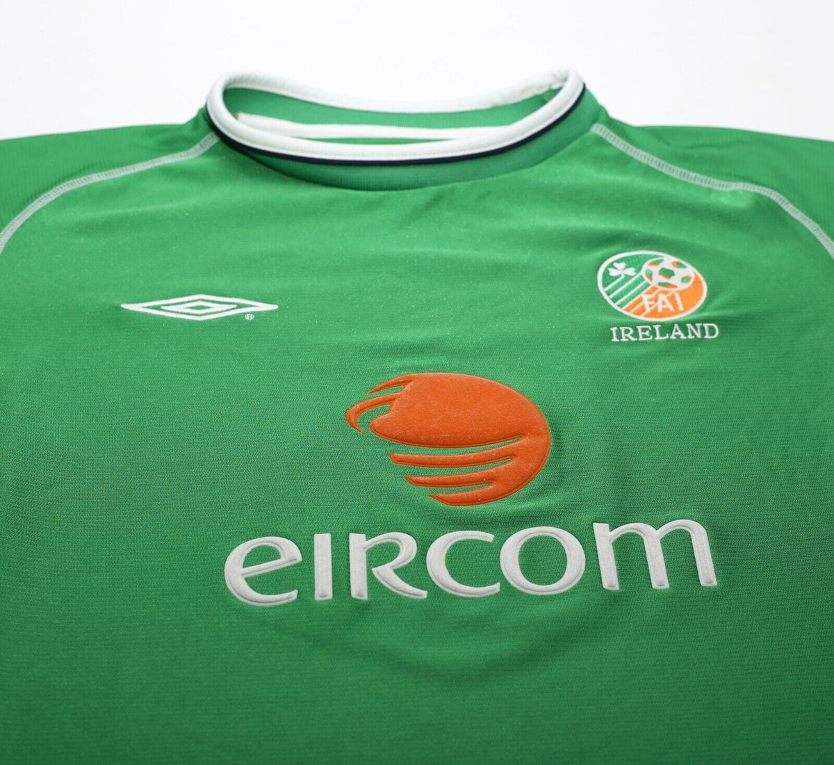2002/03 KEANE #6 Ireland Vintage Umbro Home Football Shirt (XL)