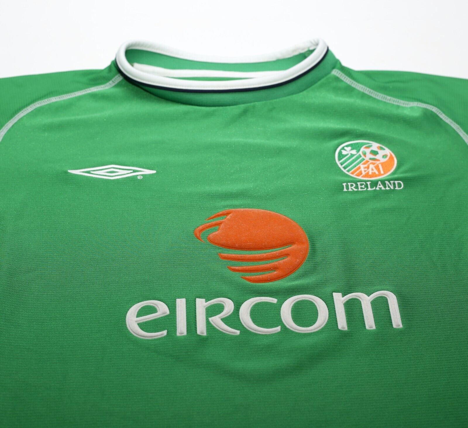 2002/03 KEANE #6 Ireland Vintage Umbro Home Football Shirt (XL)