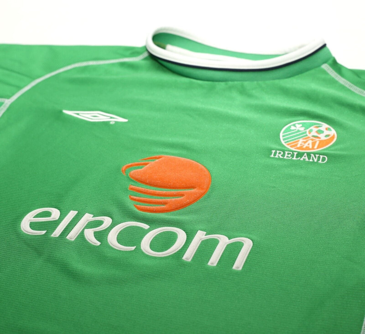 2002/03 KEANE #6 Ireland Vintage Umbro Home Football Shirt (XL)