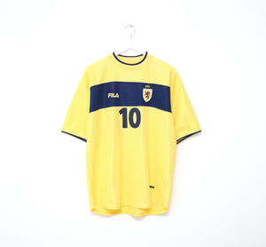 2002/03 LAMBERT #10 Scotland Vintage FILA Away Football Shirt (L)