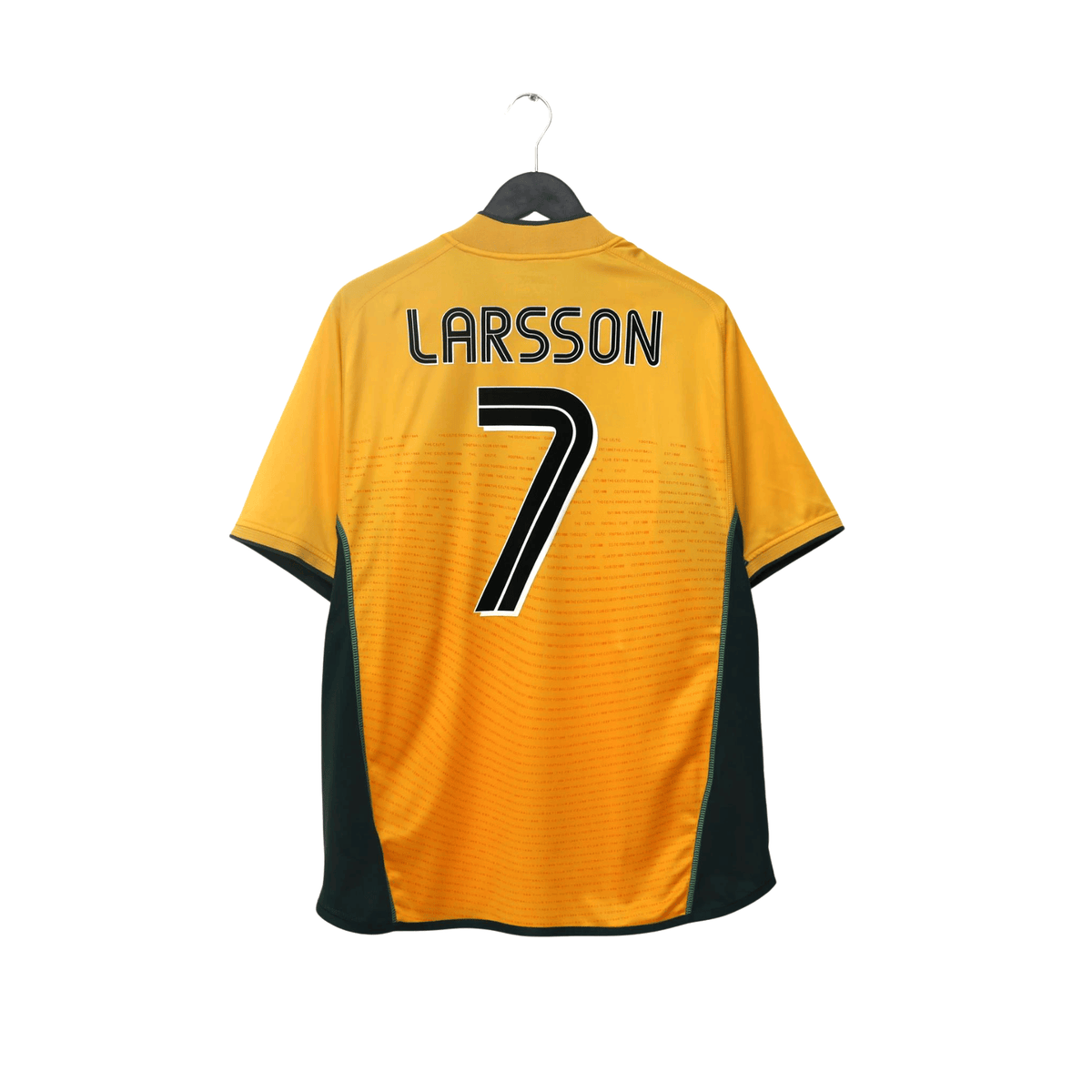 2002/03 Larsson #7 Celtic Vintage Umbro Away Football Shirt (L)