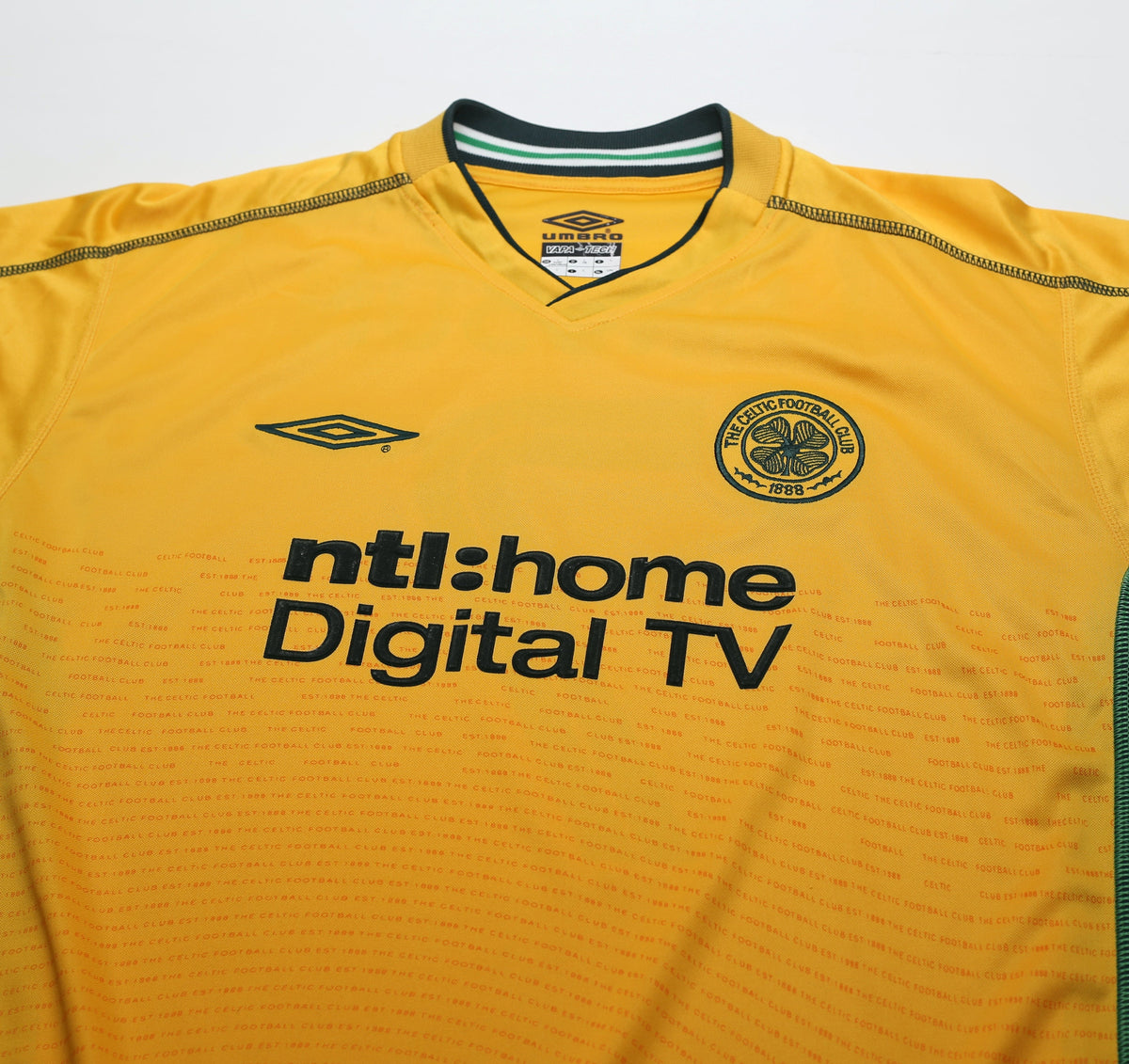 2002/03 LARSSON #7 Celtic Vintage Umbro Away Football Shirt (L)