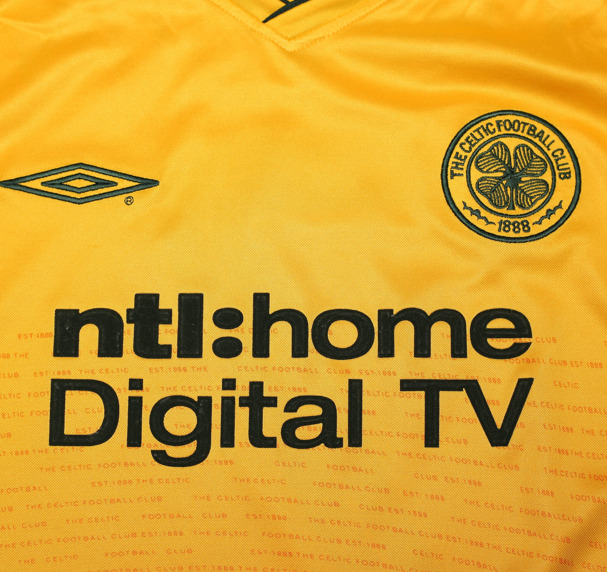 2002/03 LARSSON #7 Celtic Vintage Umbro Away Football Shirt (L)