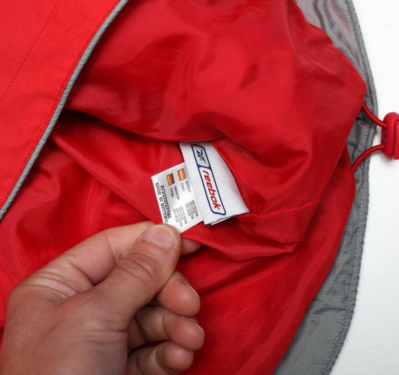 2002/03 LIVERPOOL Vintage Reebok 1/4 Zip Football Rain Coat Jacket (S/M)