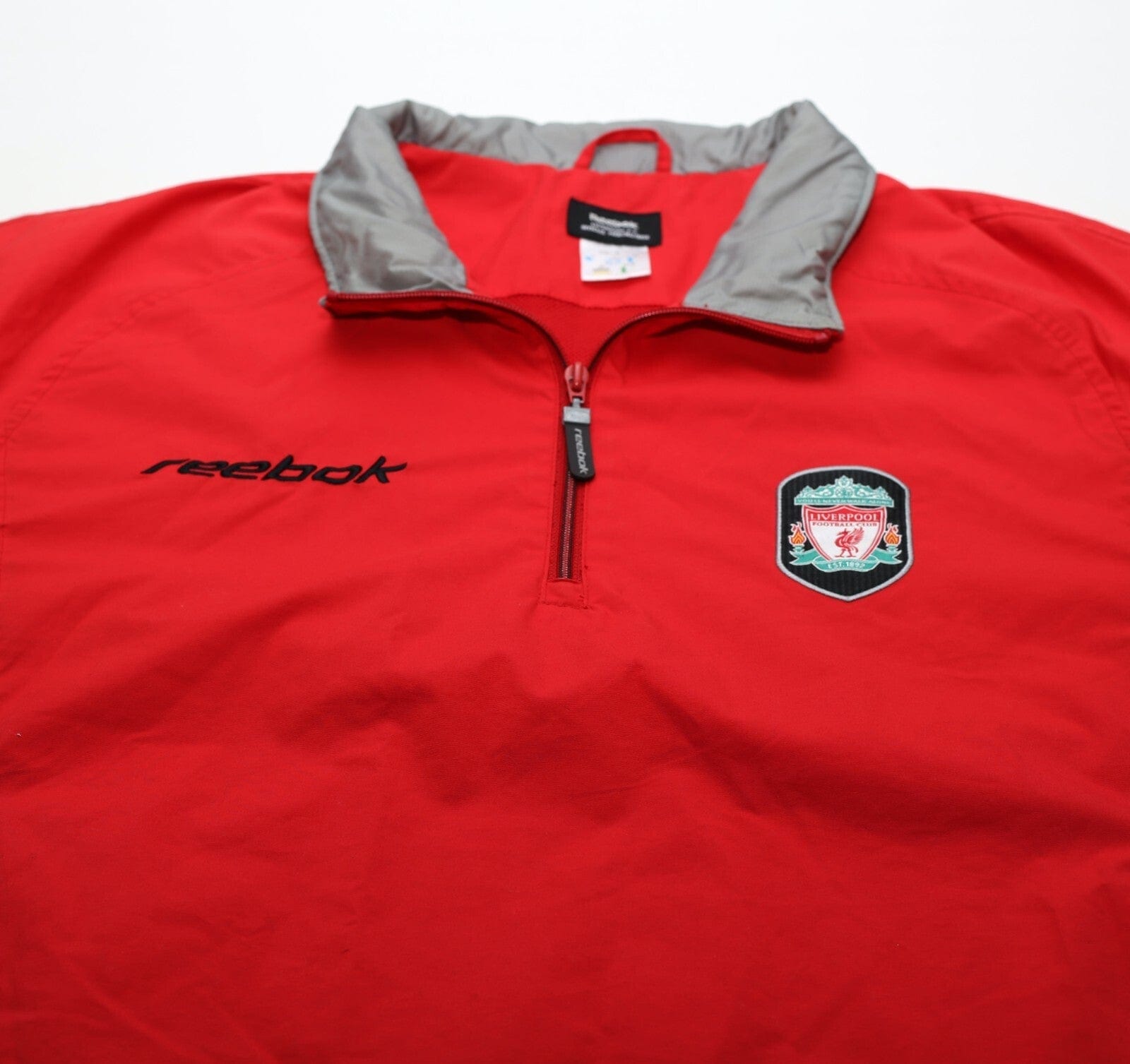 2002/03 LIVERPOOL Vintage Reebok 1/4 Zip Football Rain Coat Jacket (S/M)