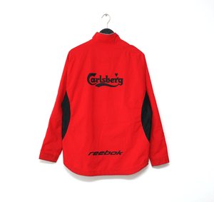2002/03 LIVERPOOL Vintage Reebok 1/4 Zip Football Rain Coat Jacket (S/M)