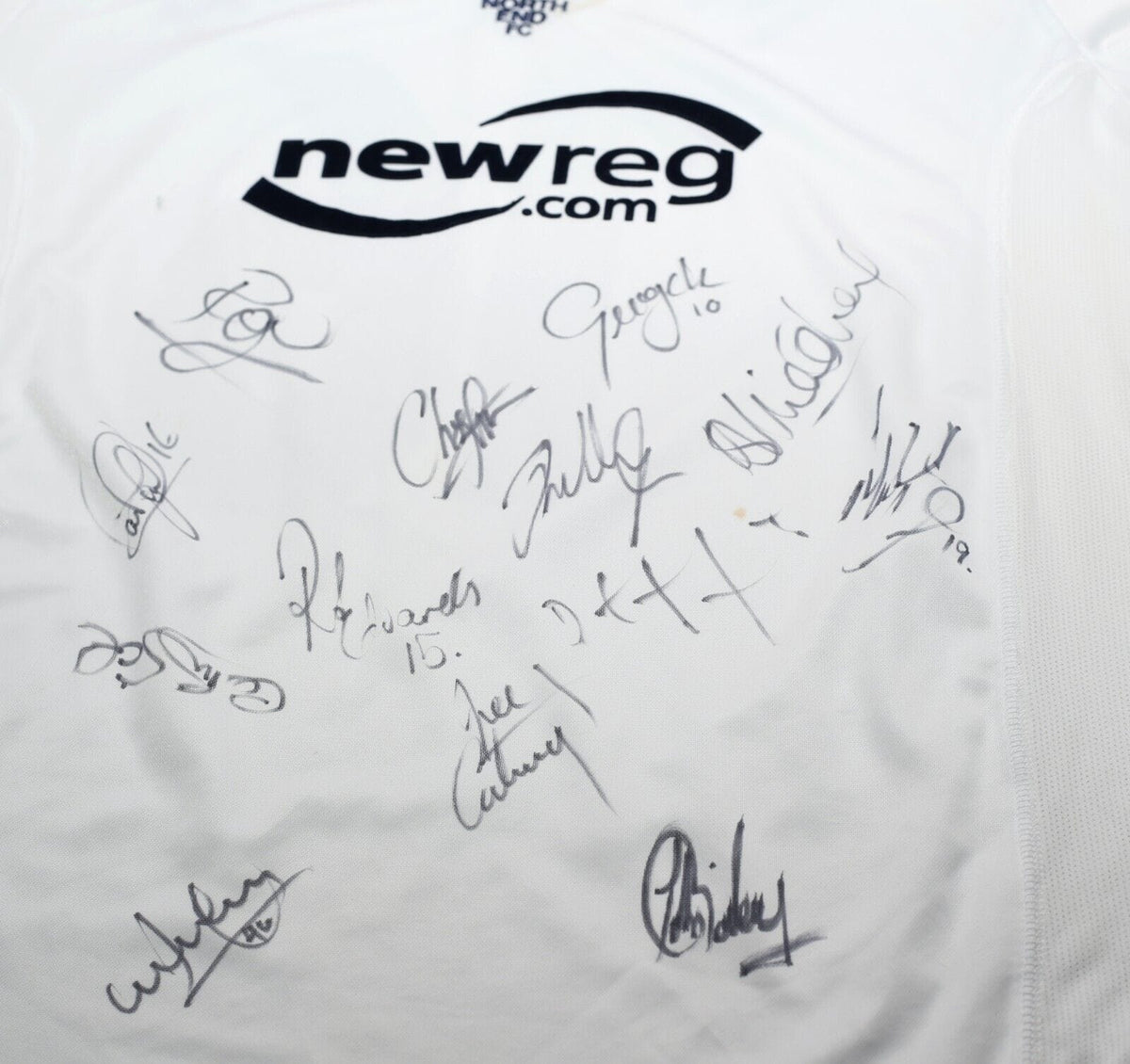 2002/03 MCKENNA #16 Preston North End VOI Home LS Football Shirt (L) Matchworn