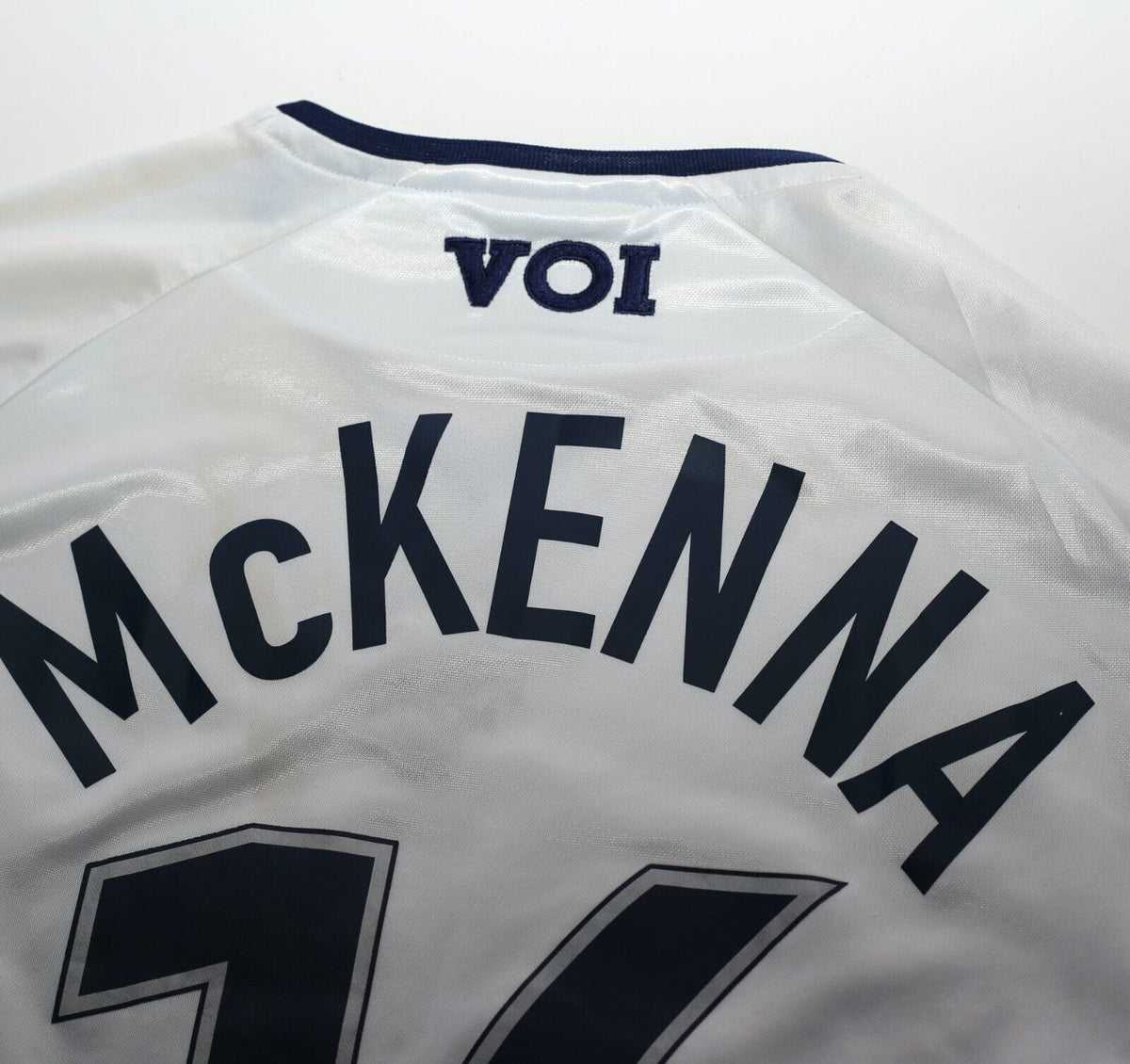 2002/03 MCKENNA #16 Preston North End VOI Home LS Football Shirt (L) Matchworn