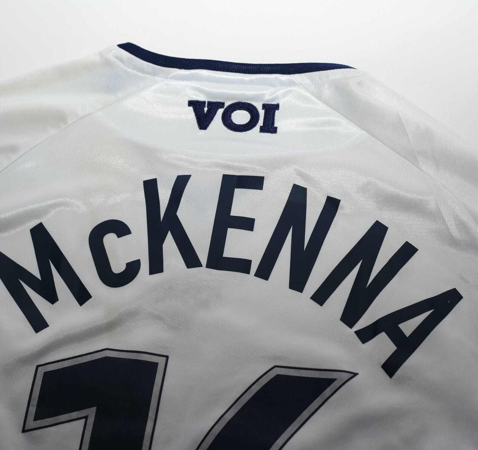 2002/03 MCKENNA #16 Preston North End VOI Home LS Football Shirt (L) Matchworn