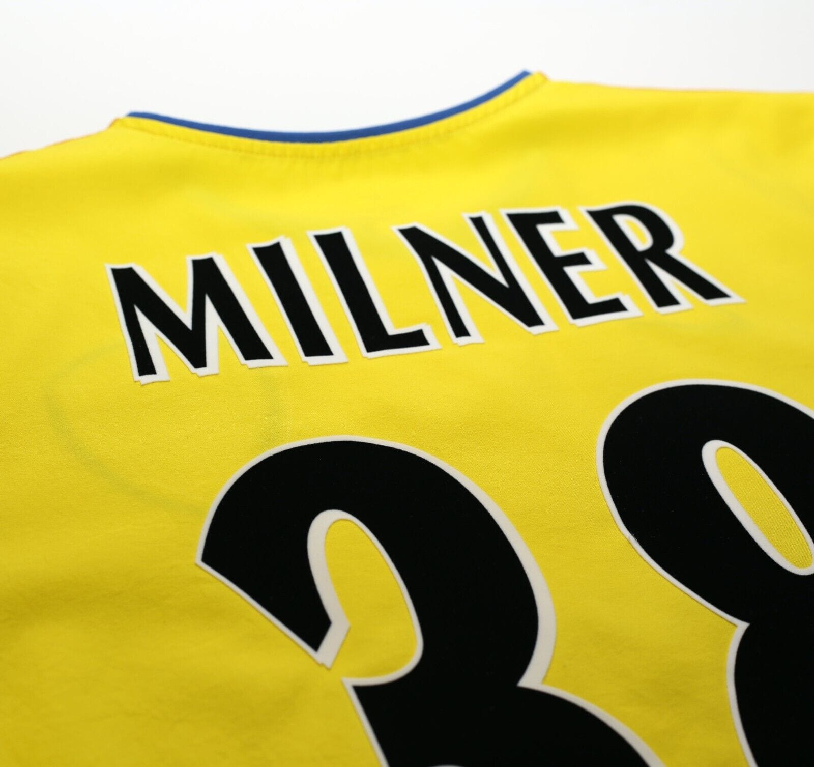 2002/03 MILNER #38 Leeds United Vintage Nike Away Football Shirt Jersey (S)