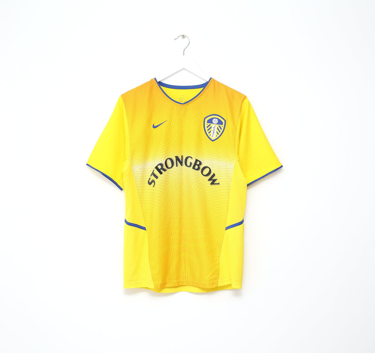 2002/03 MILNER #38 Leeds United Vintage Nike Away Football Shirt Jersey (S)