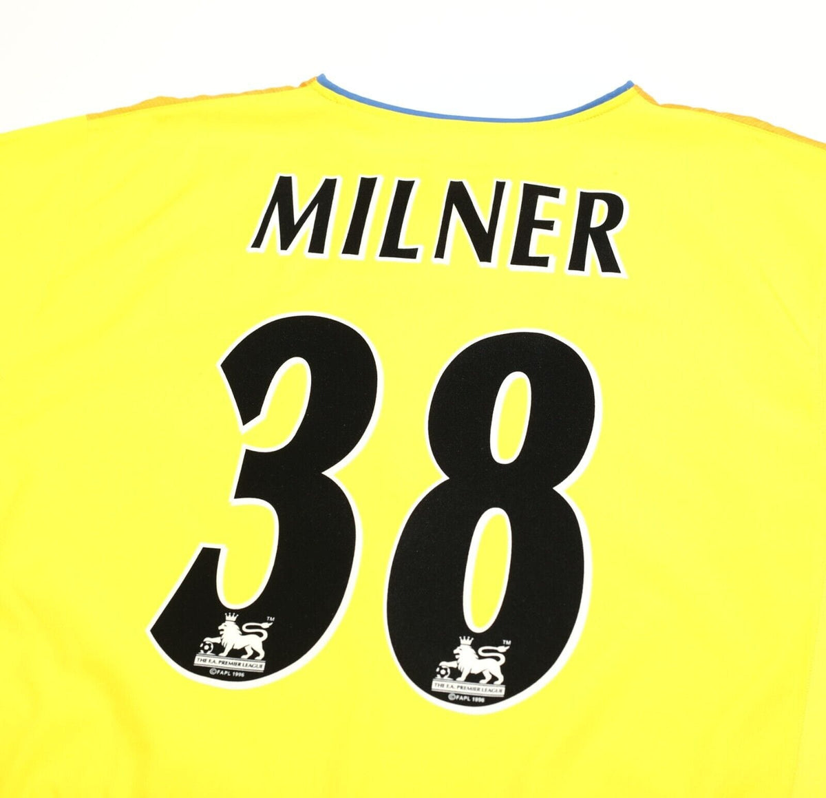 2002/03 MILNER #38 Leeds United Vintage Nike Away Football Shirt Jersey (XL)