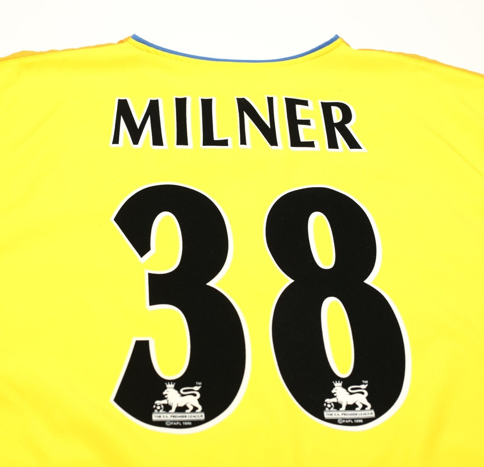 2002/03 MILNER #38 Leeds United Vintage Nike Away Football Shirt Jersey (XL)