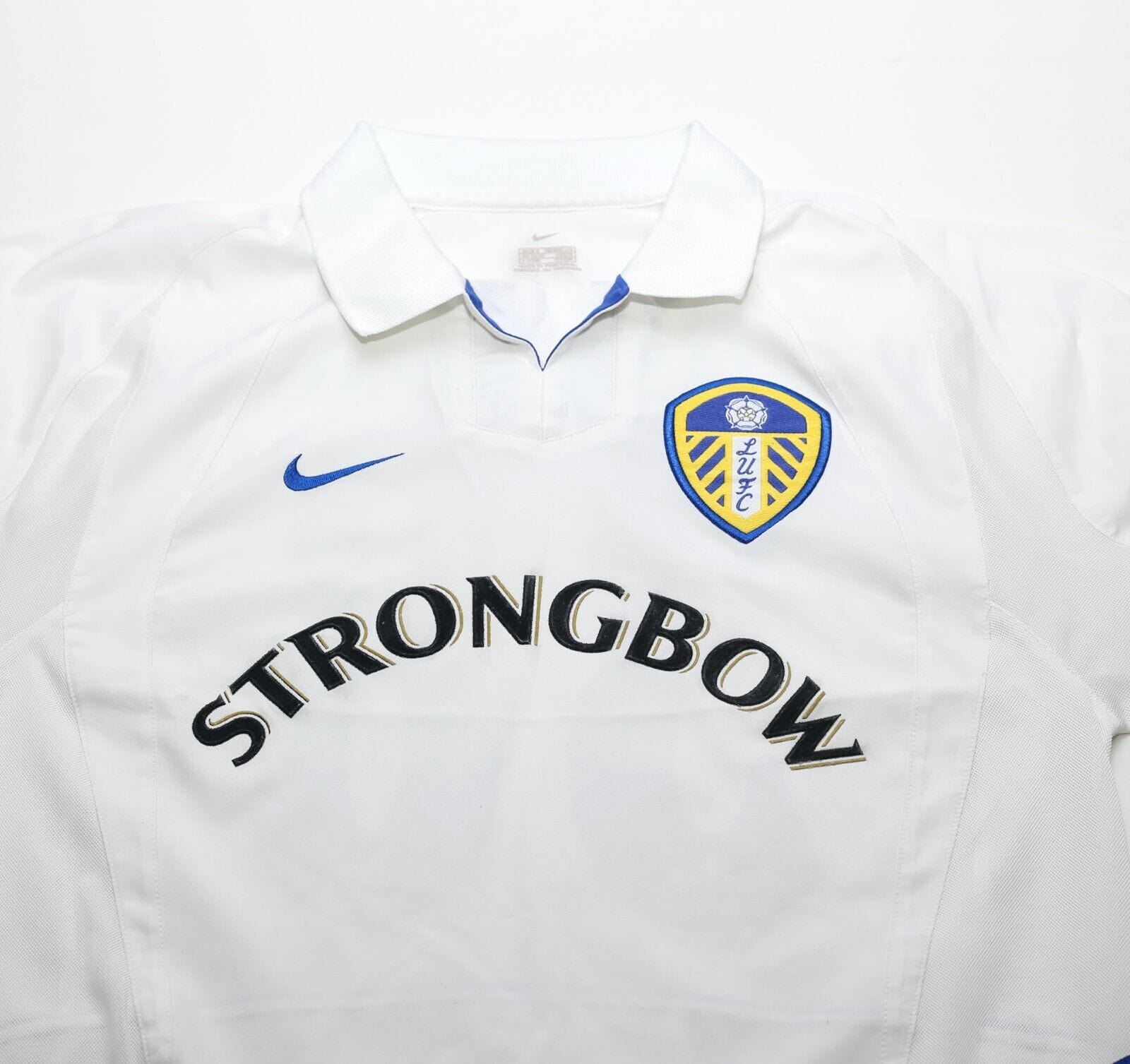 2002/03 MILNER #38 Leeds United Vintage Nike Home Football Shirt Jersey (S)
