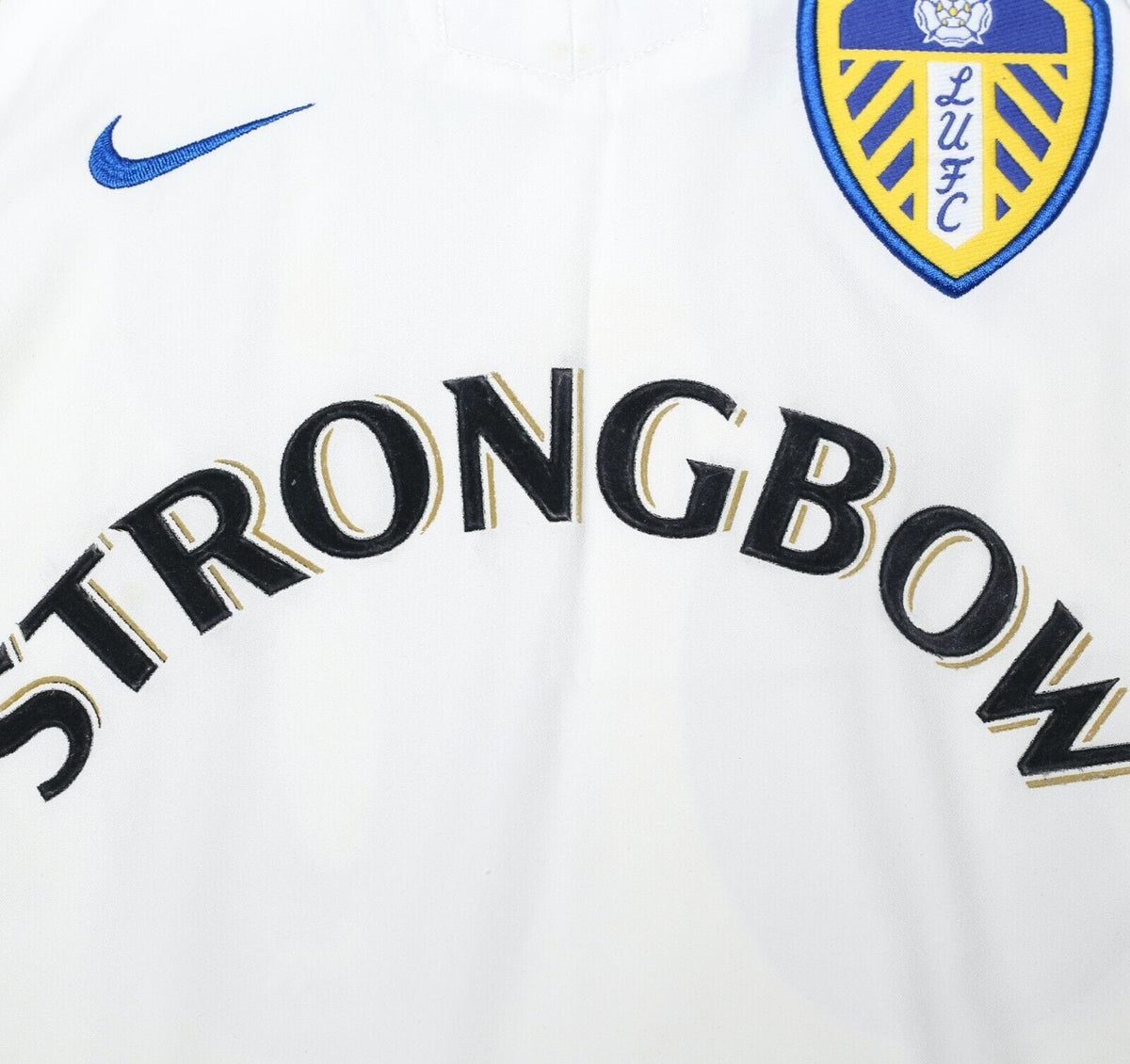 2002/03 MILNER #38 Leeds United Vintage Nike Home Football Shirt Jersey (S)