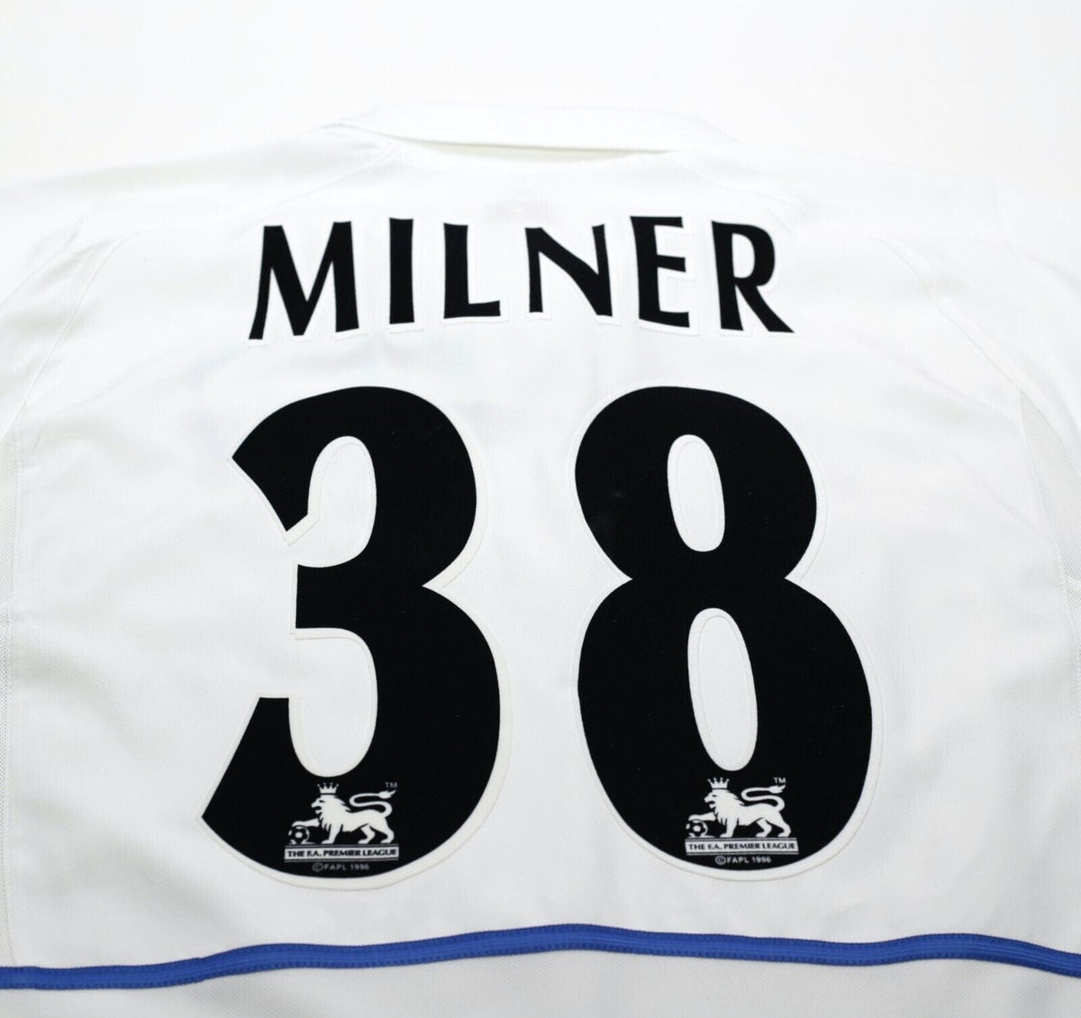 2002/03 MILNER #38 Leeds United Vintage Nike Home Football Shirt Jersey (S)