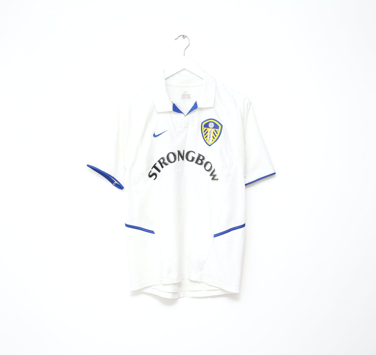 2002/03 MILNER #38 Leeds United Vintage Nike Home Football Shirt Jersey (S)