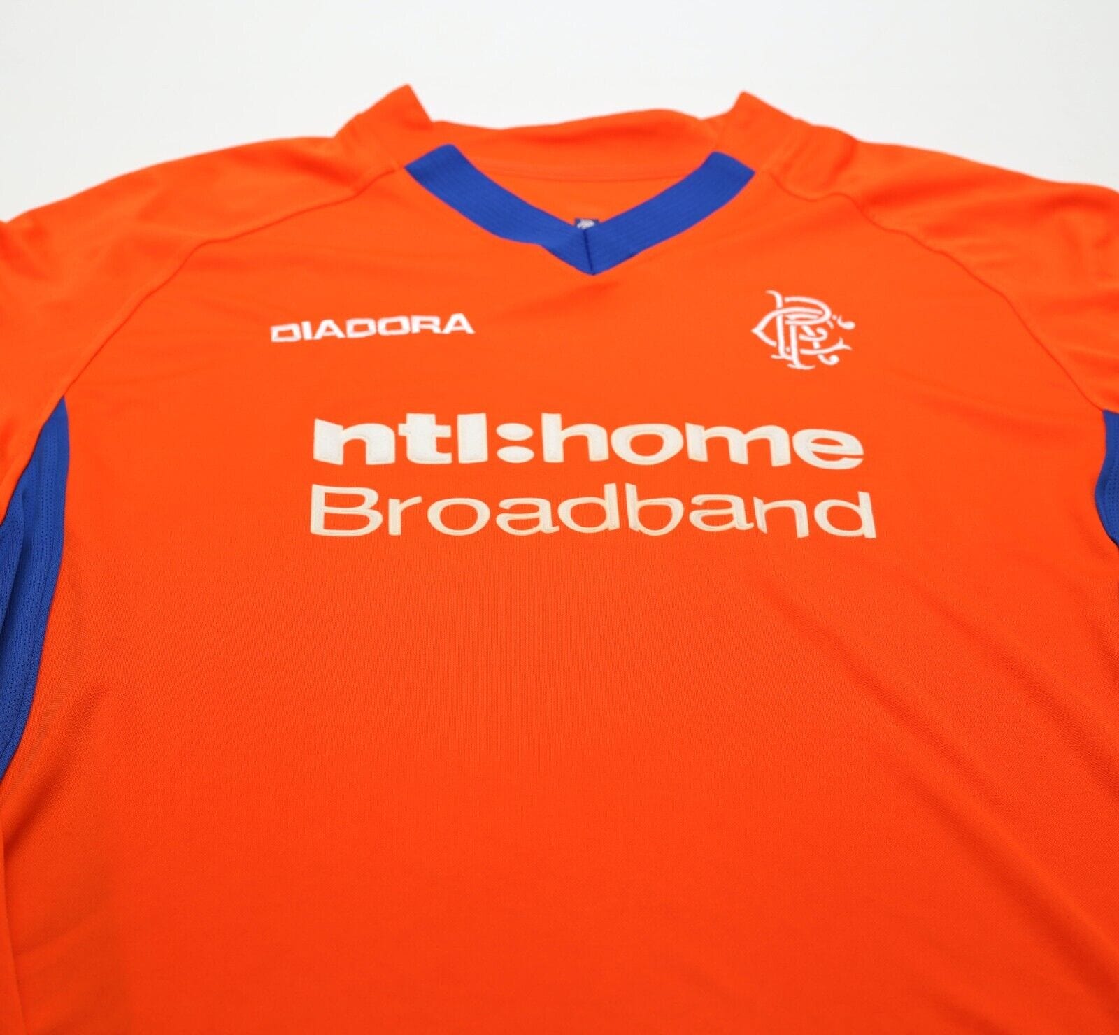 2002/03 RANGERS Vintage Diadora Away Long Sleeve Football Shirt Jersey (XL)