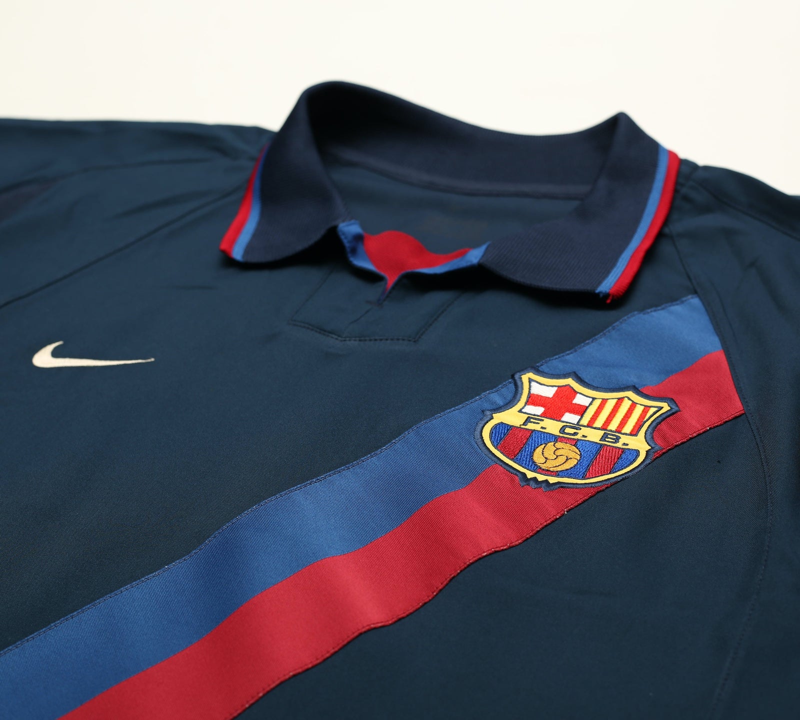 2002/03 RIQUELME #10 Barcelona Vintage Nike Away Football Shirt (XXL)