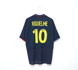 2002/03 RIQUELME #10 Barcelona Vintage Nike Away Football Shirt (XXL)