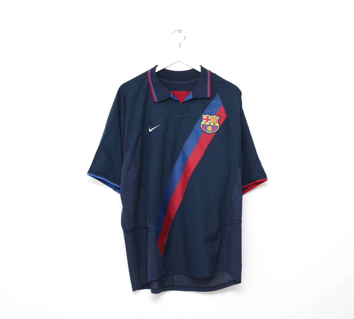 2002/03 RIQUELME #10 Barcelona Vintage Nike Away Football Shirt (XXL)