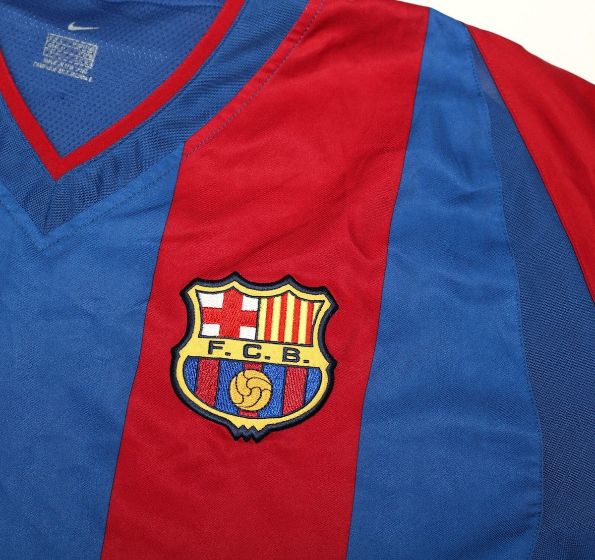 2002/03 RIQUELME #10 Barcelona Vintage Nike Football Shirt (L) Player Issue Spec