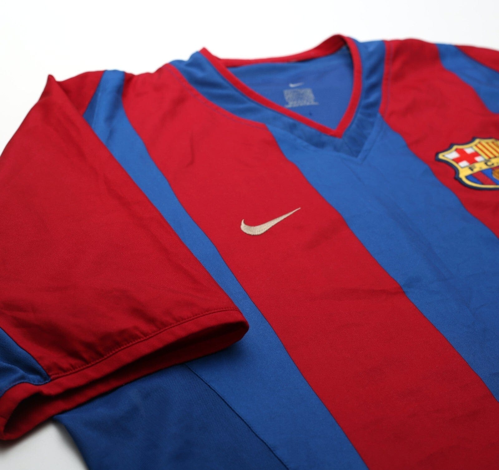 2002/03 RIQUELME #10 Barcelona Vintage Nike Football Shirt (L) Player Issue Spec