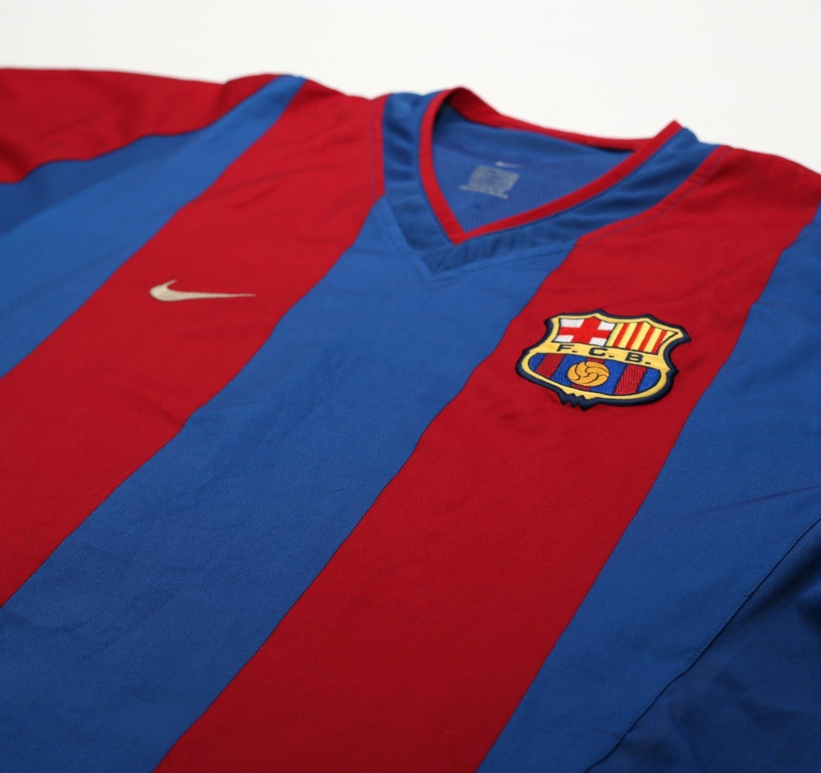 2002/03 RIQUELME #10 Barcelona Vintage Nike Football Shirt (L) Player Issue Spec