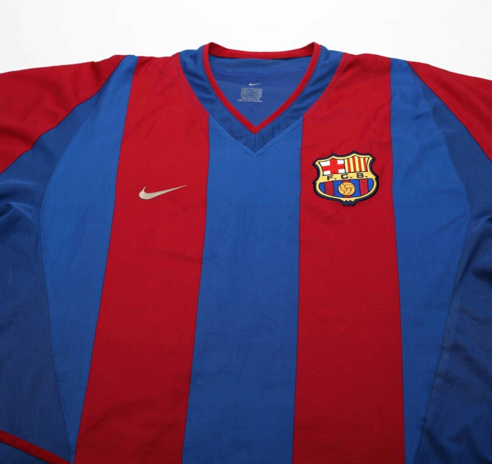 2002/03 RIQUELME #10 Barcelona Vintage Nike Football Shirt (L) Player Issue Spec